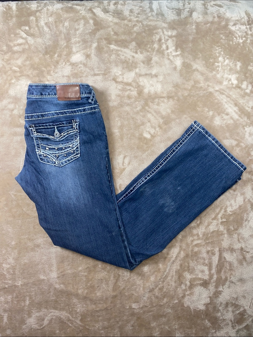 Maurice’s Dark Blue Women's Jeans with Embroidered Back Pocket